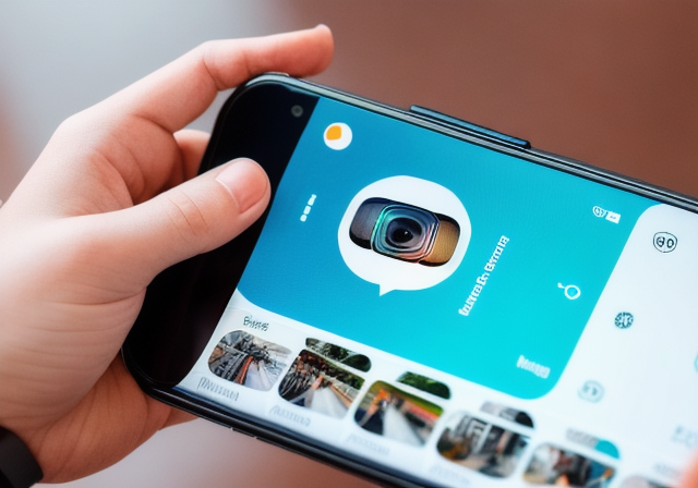Pessoa usando um smartphone para navegar no feed do Instagram